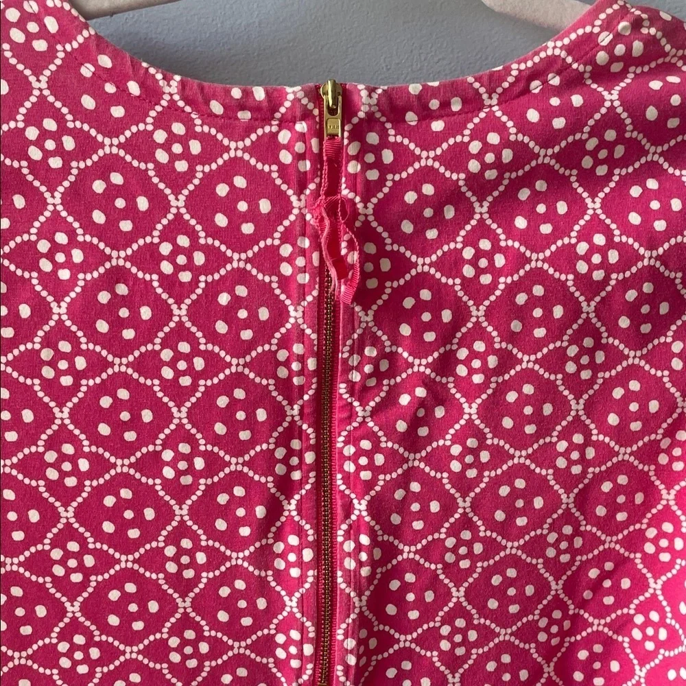 Vineyard Vines Pink  Geometric Pattern Dress